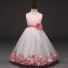 Dievčenské šaty s kvetinami J2896 svetlo ružová