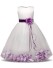 Dievčenské šaty s ružami J2897 fialová
