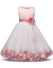 Dievčenské šaty s ružami J2897 svetlo ružová