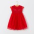Dievčenské šaty s tylovou sukňou N102 červená