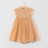 Dievčenské šaty s tylovou sukňou N102 marhuľová