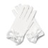 Dievčenské sieťované rukavice biela