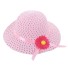 Dievčenské slamený klobúk Jodie svetlo ružová