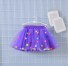Dievčenské sukne s brmbolcami L1001 fialová