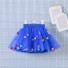 Dievčenské sukne s brmbolcami L1001 modrá
