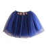 Dievčenské sukne s hviezdami L1041 tmavo modrá