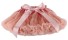 Dievčenské sukne s mašľou L1014 marhuľová