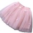 Dievčenské sukne s plameniakmi L1055 ružová