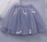 Dievčenské sukne s plameniakmi L1055 sivá