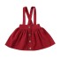 Dievčenské sukne s trakmi L1061 červená
