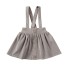 Dievčenské sukne s trakmi L1061 sivá