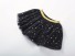 Dievčenské sukne s trblietavými hviezdami J889 čierna