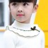 Dievčenské sveter s golierikom L595 biela