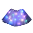 Dievčenské svietiaca tylová sukňa fialová