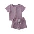 Dievčenské tričko a kraťasy L1415 fialová