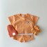 Dievčenské tričko a kraťasy L1418 oranžová