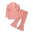 Dievčenské tričko a nohavice L1547 ružová