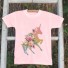 Dievčenské tričko B1494 ružová