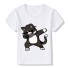 Dievčenské tričko dabbing J622 čierna mačka
