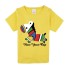 Dievčenské tričko - Farebný kôň J2497 žltá