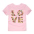 Dievčenské tričko LOVE J3289 svetlo ružová