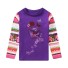 Dievčenské tričko s dlhým rukávom T2542 fialová