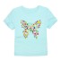 Dievčenské tričko s Motýľom J3290 svetlo modrá