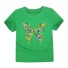 Dievčenské tričko s Motýľom J3290 tmavo zelená