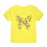 Dievčenské tričko s Motýľom J3290 žltá