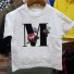 Dievčenské tričko s písmenom B1428 M