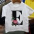 Dievčenské tričko s písmenom B1428 E
