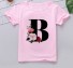 Dievčenské tričko s písmenom B1564 B