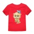 Dievčenské tričko s roztomilou mačičkou - 12 farieb červená