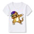 Dievčenské tričko - zvieratá so šiltovkou J623 ryšavá mačka