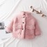 Dievčenské zimné kabát L1843 ružová