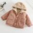 Dievčenské zimné kabát L2032 ružová