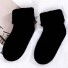 Dievčenské zimné ponožky čierna