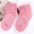 Dievčenské zimné ponožky ružová