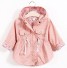 Dievčenský kabát jar/jeseň s bodkami J1886 ružová