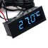 Digitális óra autó hőmérővel kék