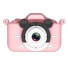 Digitálny fotoaparát pre deti s krytom myška ružová