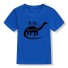 Dinosaurier-T-Shirt für Mädchen blau