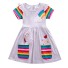 Dívčí barevné šaty N80 B