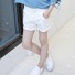 Dívčí bavlněné šortky J882 bílá