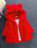 Dívčí kabát L2007 červená