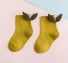 Dívčí kotníkové ponožky s křídly žlutá