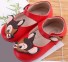 Dívčí kožené sandály A89 červená