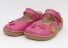 Dívčí kožené sandály růžová