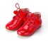 Dívčí lakované boty červená