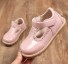 Dívčí lakované sandály růžová
